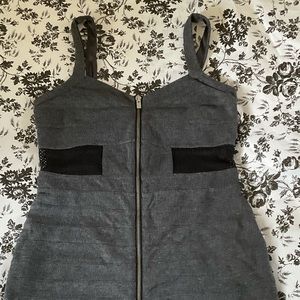 Express Gray Midi Dress